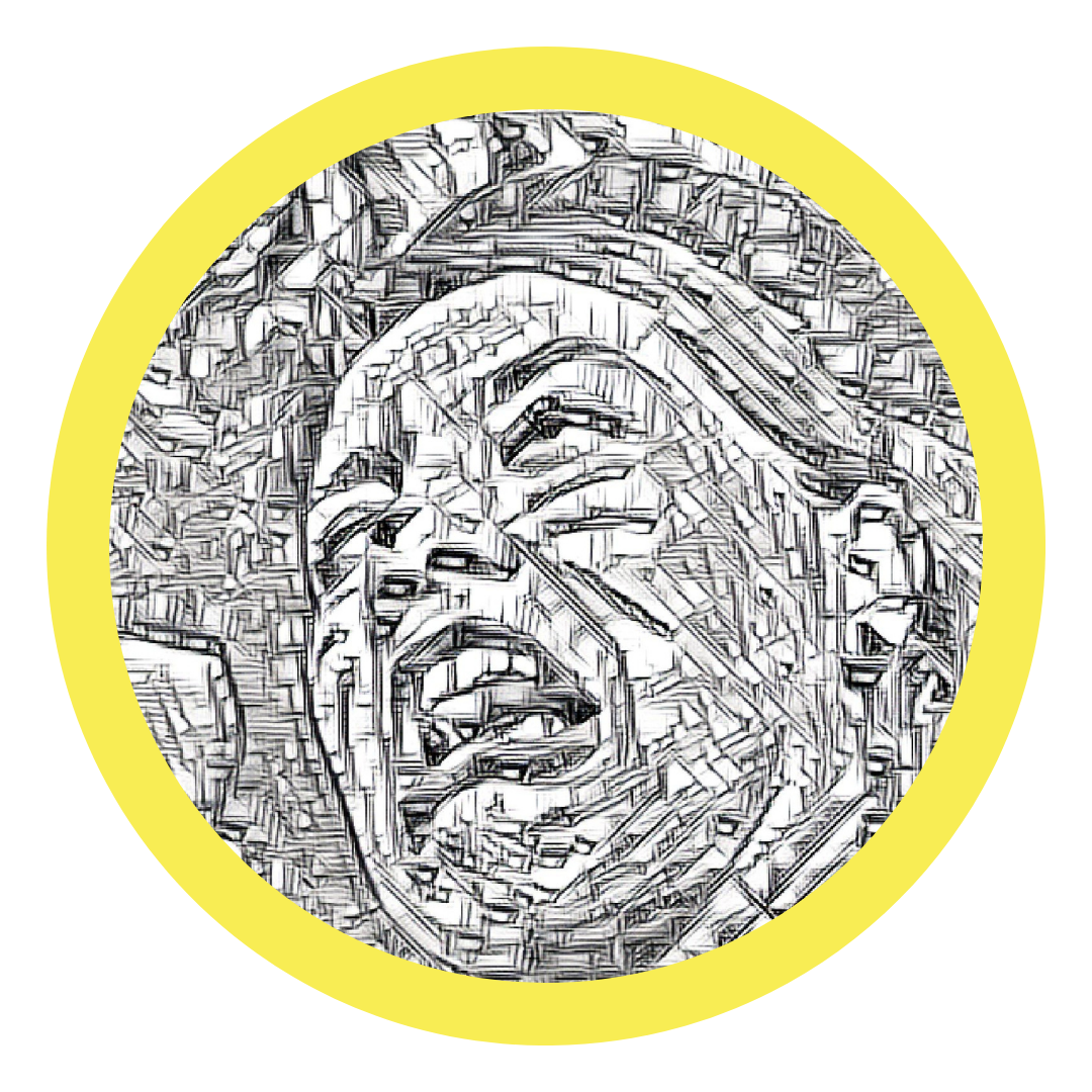 Image description: An illustration of a screaming Arty in a yellow circle.